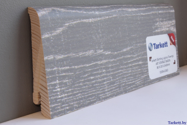 Плинтус шпонированный Tarkett Art Vintage Baden Серый 2400x80x20 мм